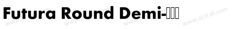 Futura Round Demi字体转换